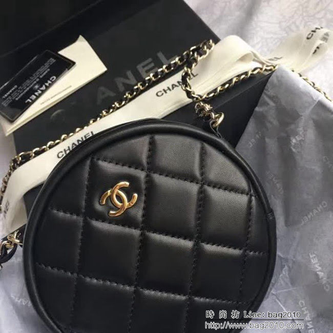 香奈兒CHANEL 706572018新款菱格復古盒子造型鏈條挎包 DSC1966